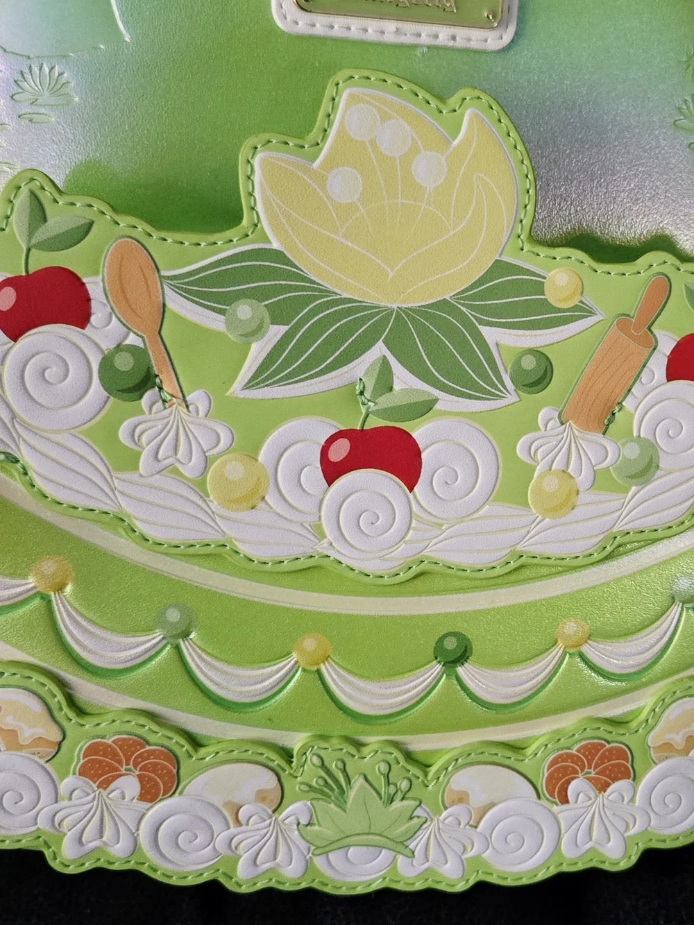 Disney x Loungefly Green Tiana Cake Mini Backpack